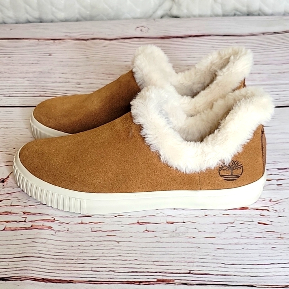 TIMBERLAND Skyla Tan Slip On Sneakers Size 6.5